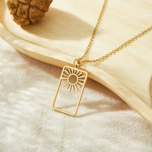 GOLD SUN NECKLACE - Concordia Style Boutique