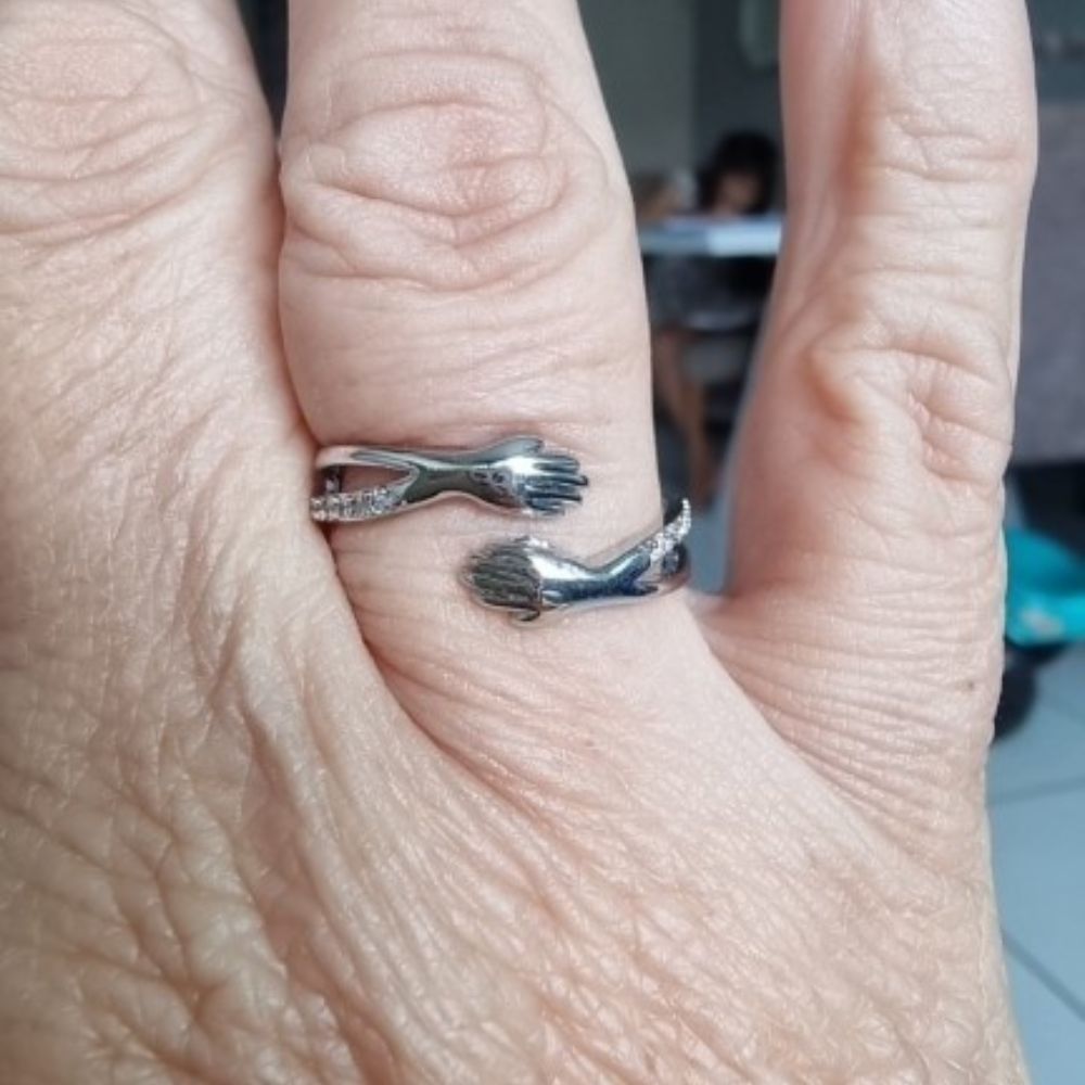 DIAMOND STUDDED HUG RING (ADJUSTABLE) - Concordia Style Boutique