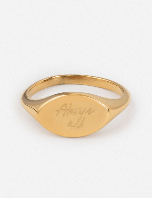 Above All Oval Signet Ring - Concordia Style Boutique