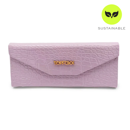 Lilac Faux Croco Hard Case - Concordia Style Boutique