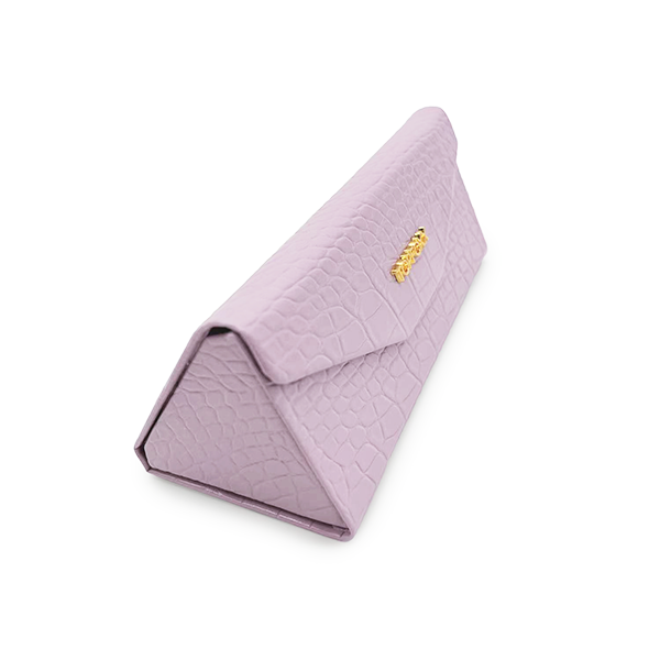Lilac Faux Croco Hard Case - Concordia Style Boutique