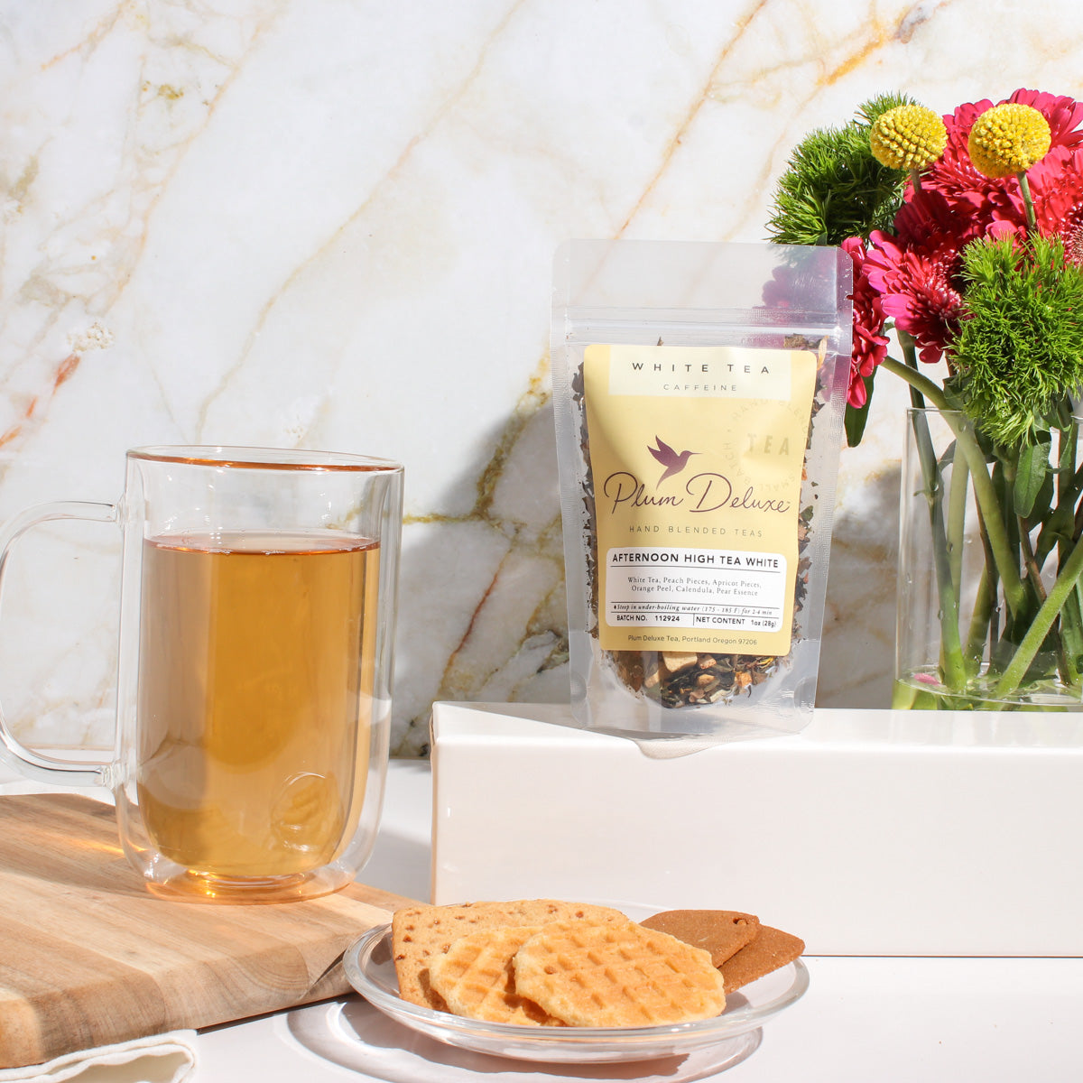 Afternoon High Tea White Tea (Peach - Pear) - Concordia Style Boutique