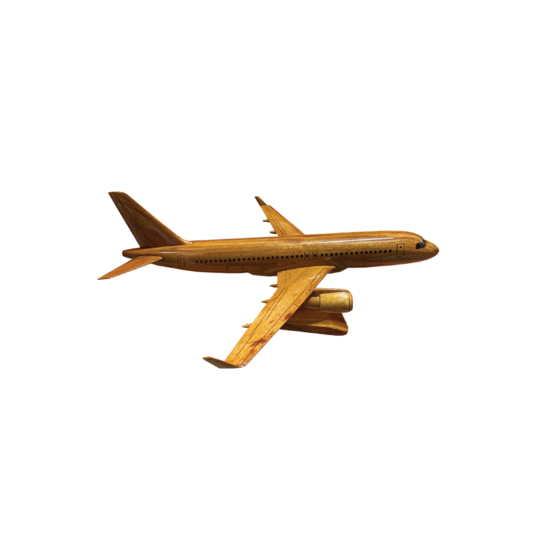 Airbus 320 Mahogany Wood Desktop Airplane Model