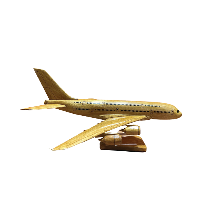 Airbus 380  Mahogany Wood Desktop Model