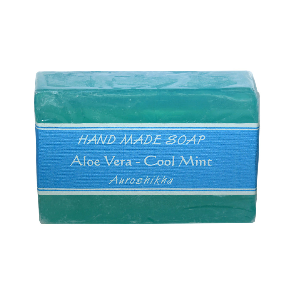 Auroshikha Aloe Vera - Cool Mint Soap - Concordia Style Boutique