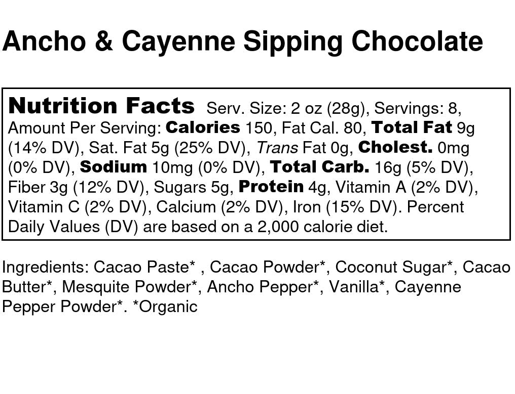 Ancho & Cayenne Sipping Chocolate