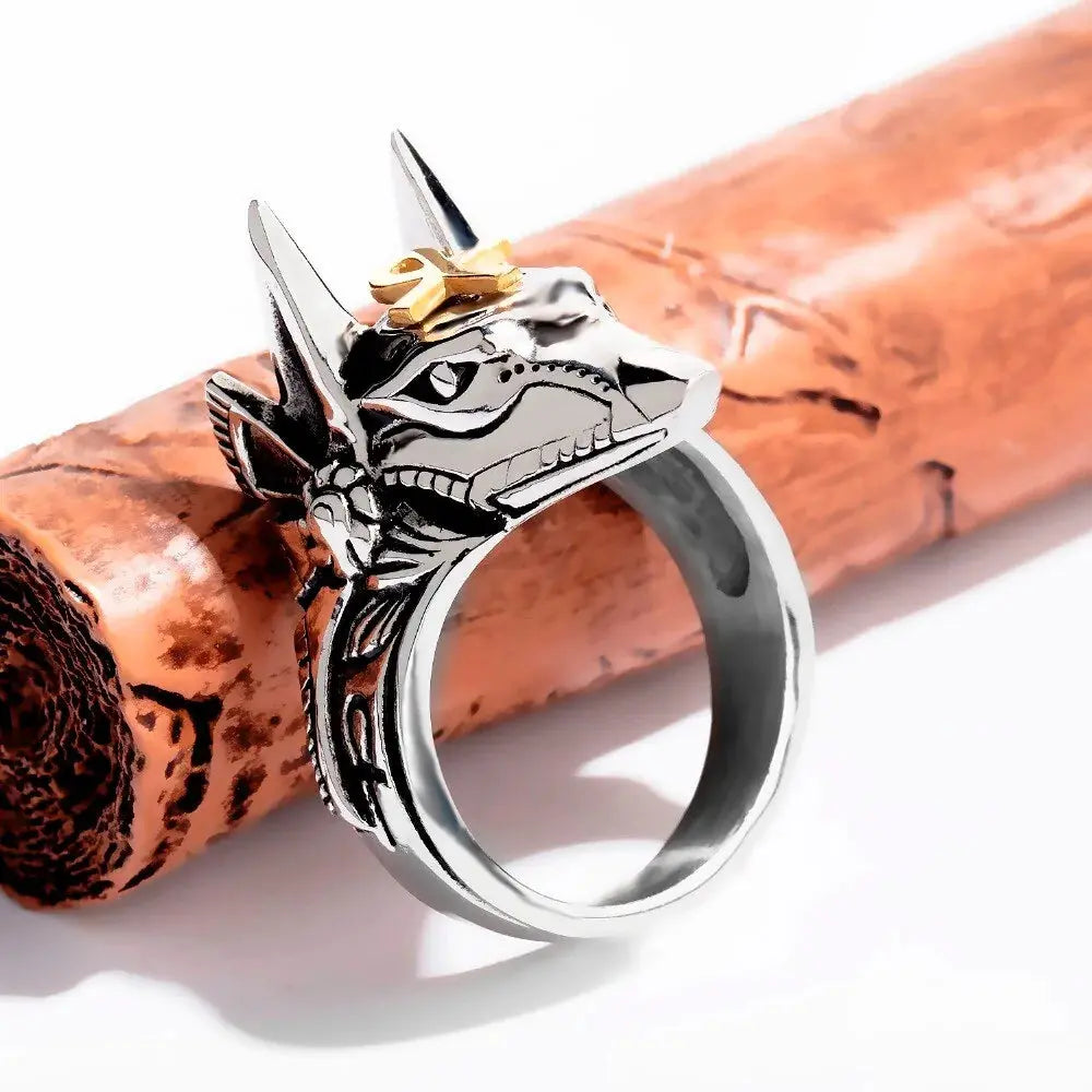 Anubis Wolf Handsome Ring For Men - Concordia Style Boutique