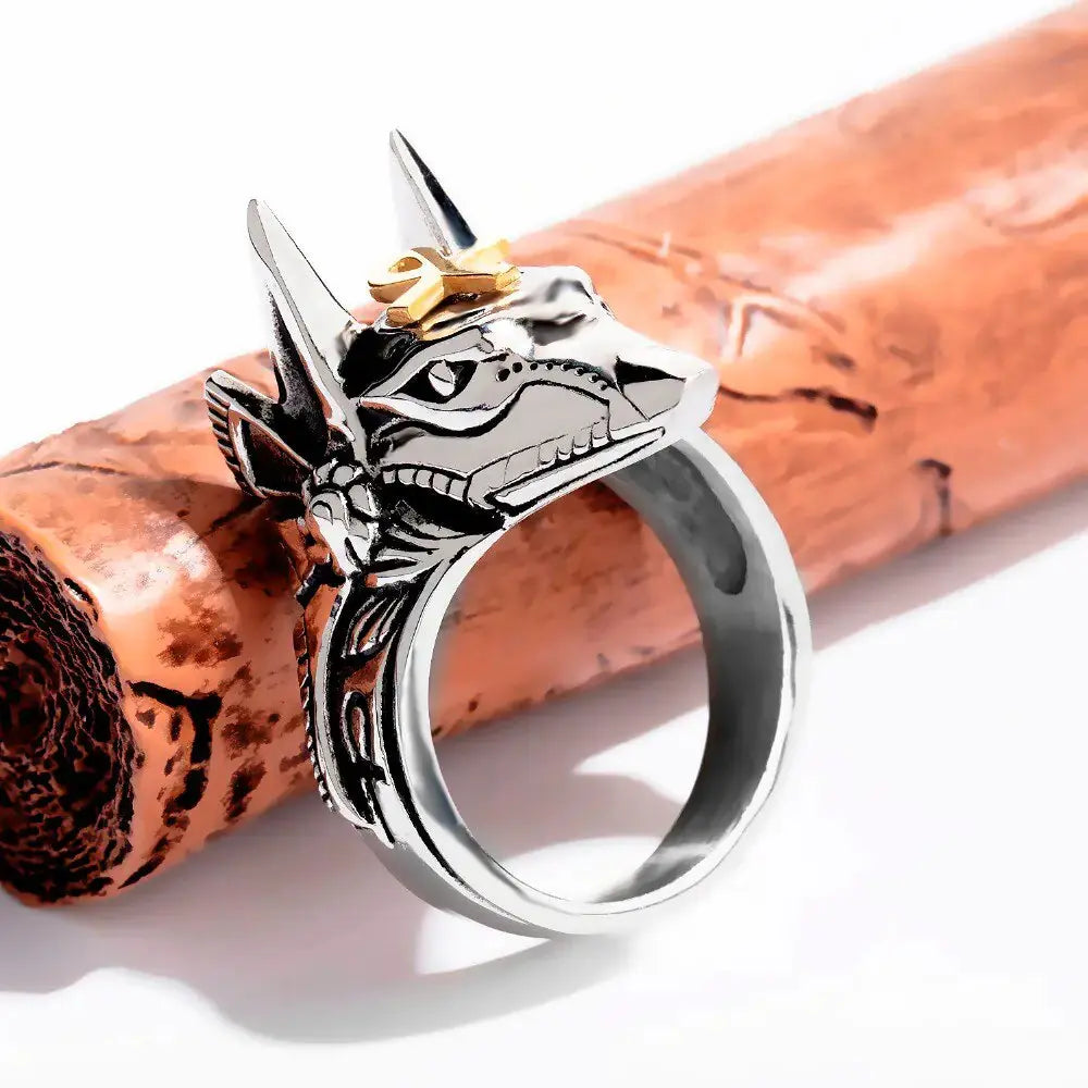 Anubis Wolf Handsome Ring For Men - Concordia Style Boutique