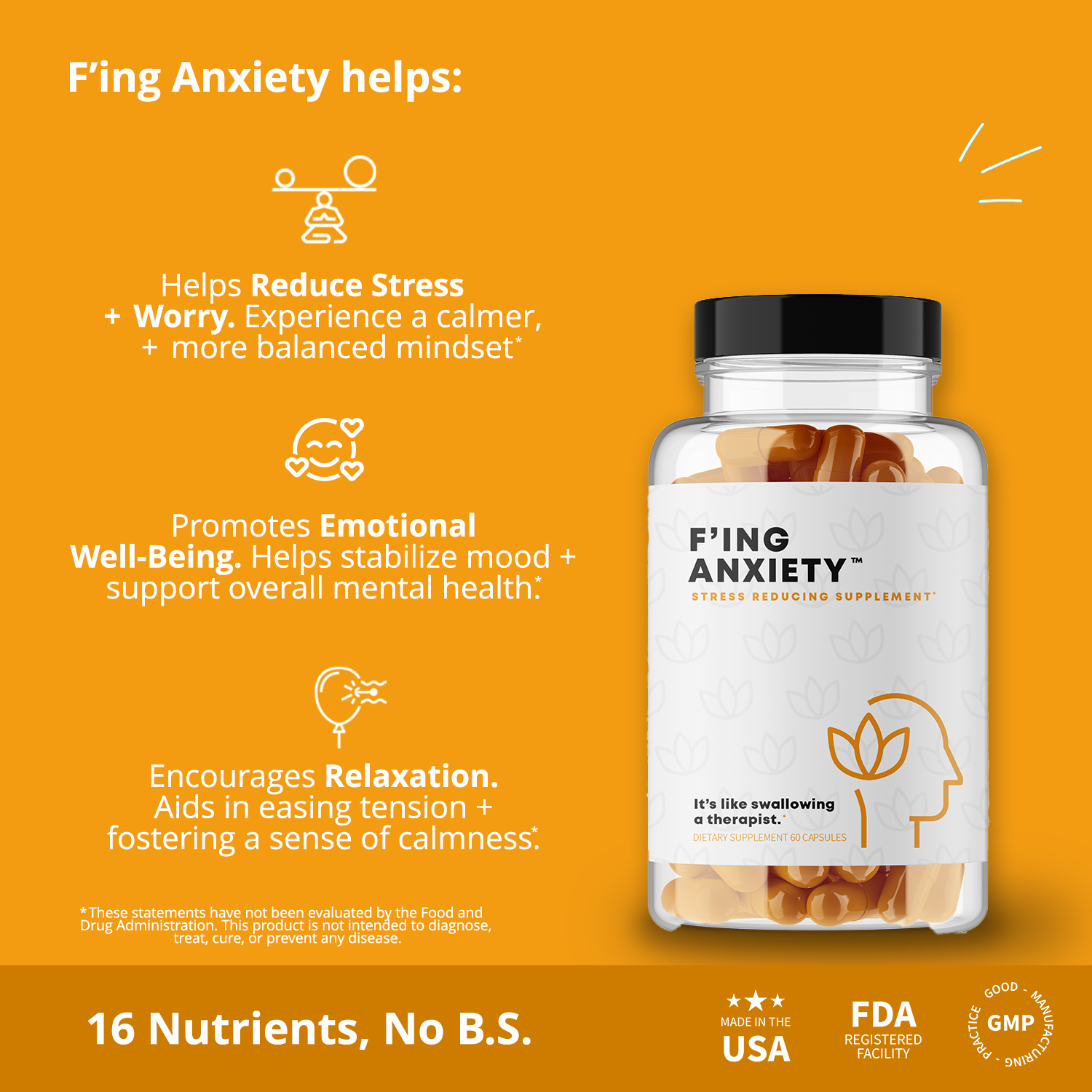 F'ing Anxiety - Natural Remedies & Supplements for Anxiety - Concordia Style Boutique