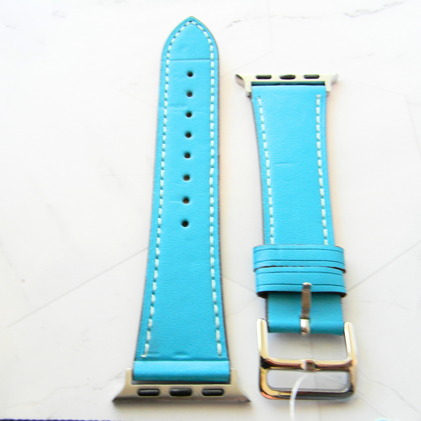 Leather Watch Bands Made for with Apple Watch - Solid Color Bands