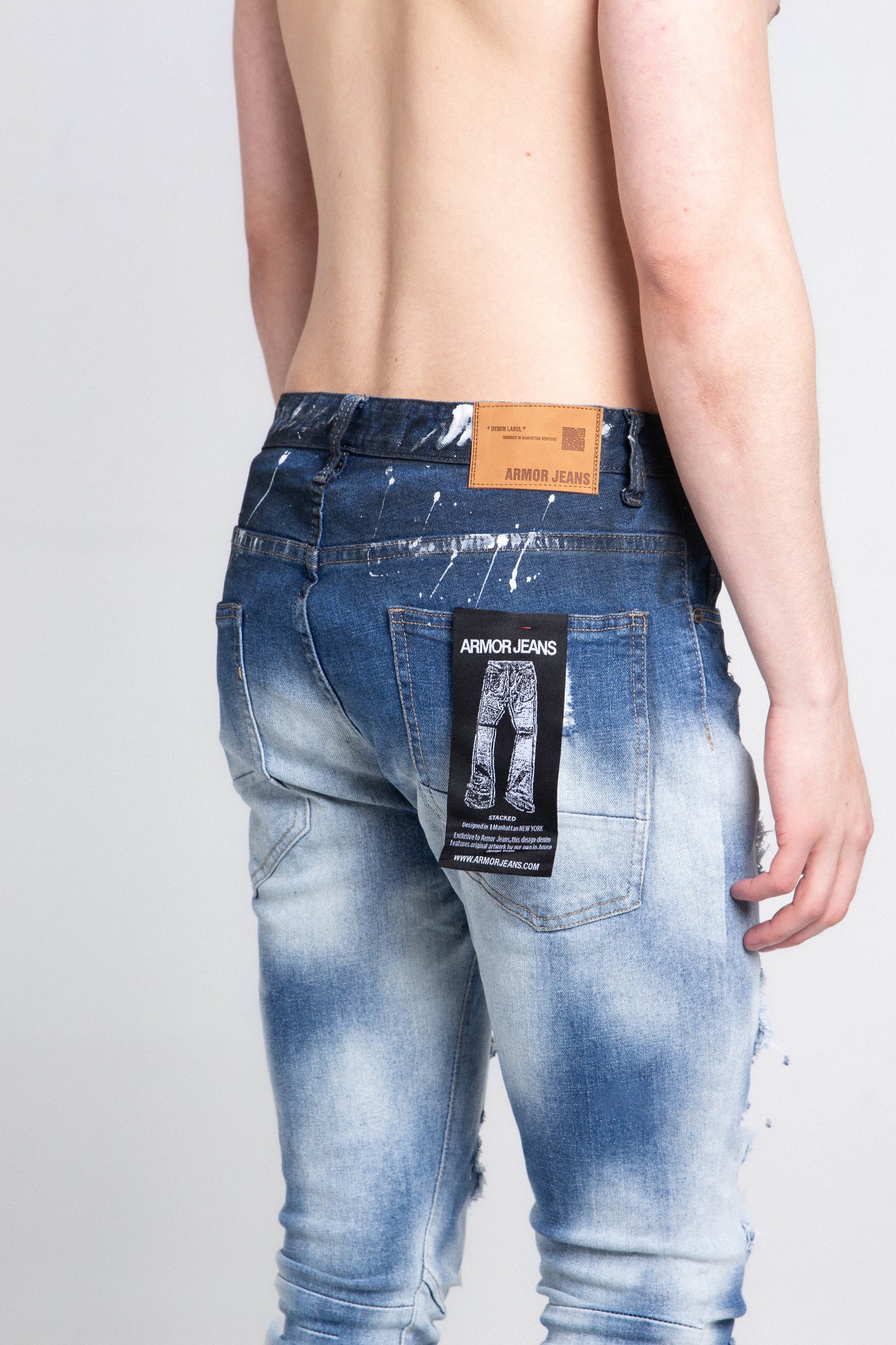 A404 CASUAL FADED WASH SKINNY JEANS