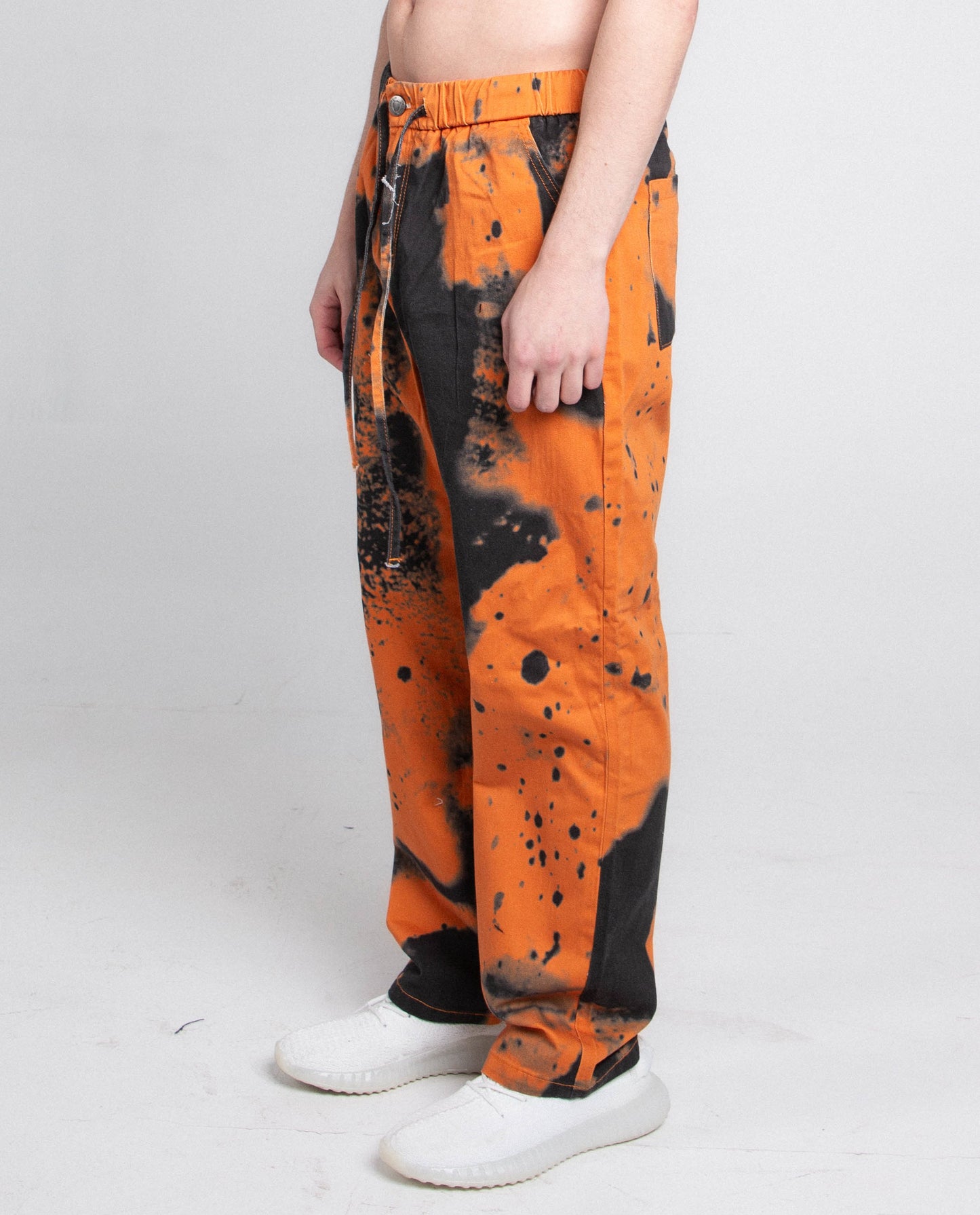 AJ04L COLOR DYE LOOSE JEANS