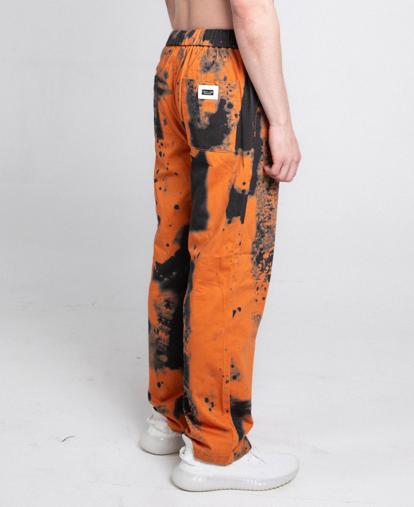 AJ04L COLOR DYE LOOSE JEANS