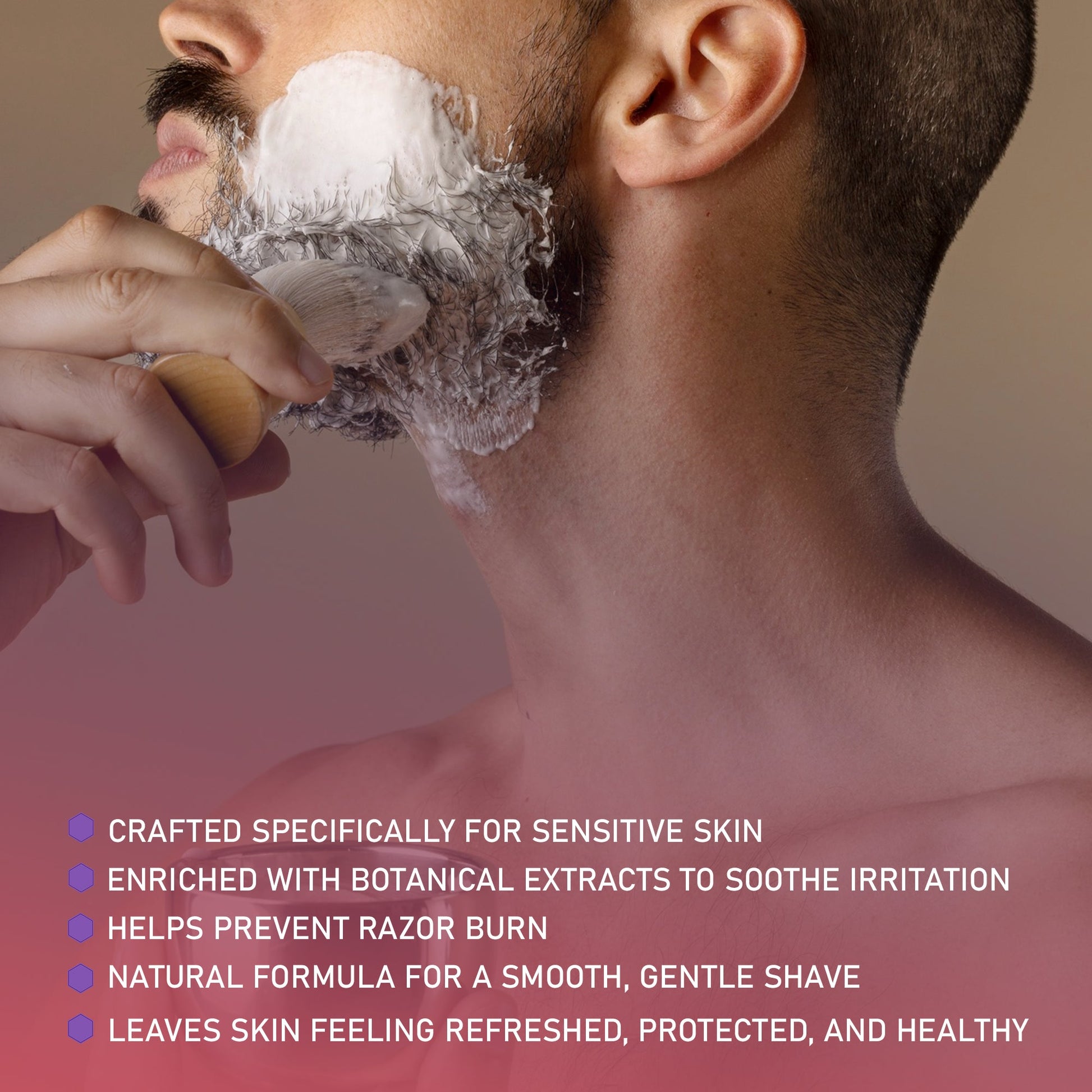Warrior Kingdom Shaving Cream - Peppermint Eucalyptus for sensitive skin Vegan Paraben free - Concordia Style Boutique