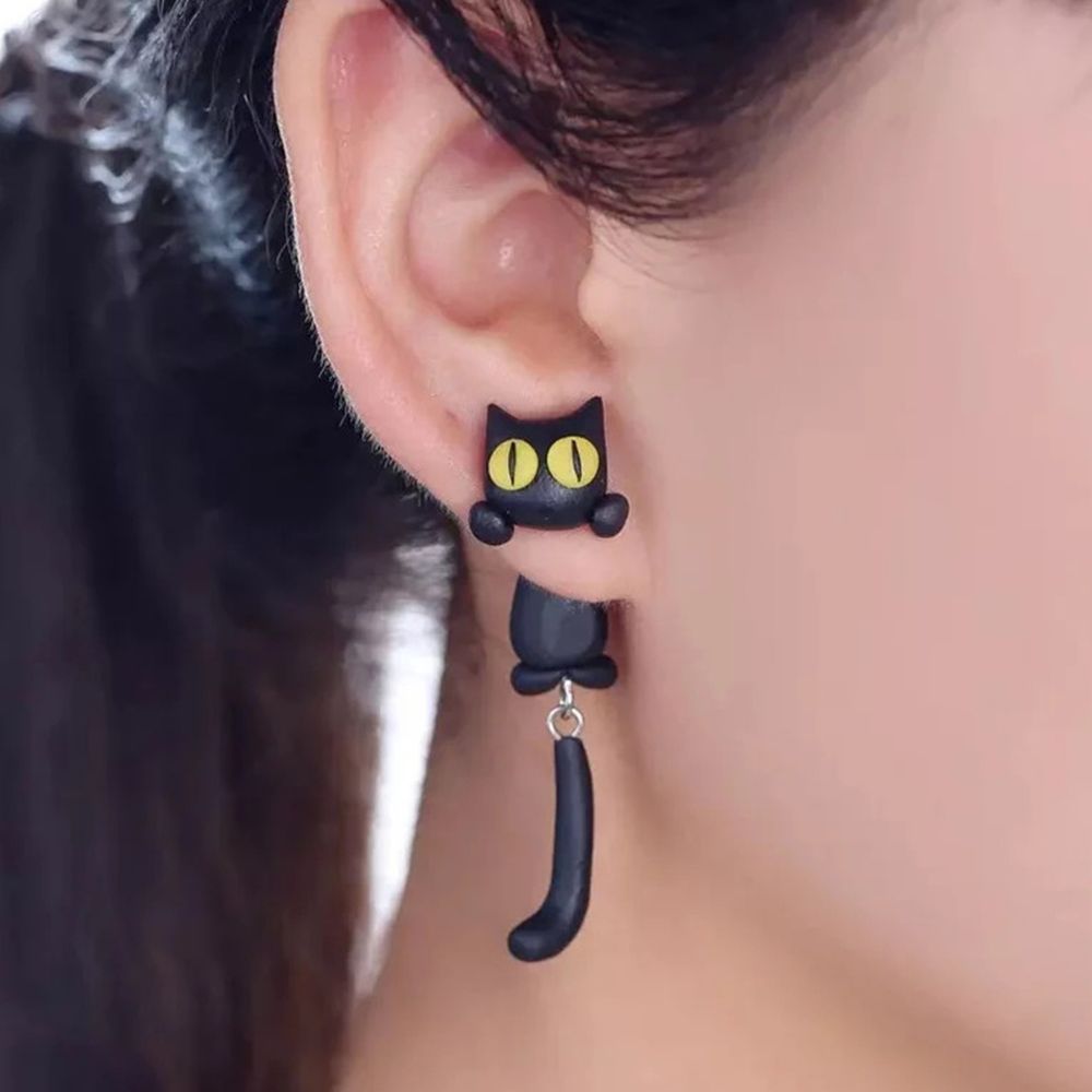 HANDMADE CAT EARRINGS (PAIR) - Concordia Style Boutique