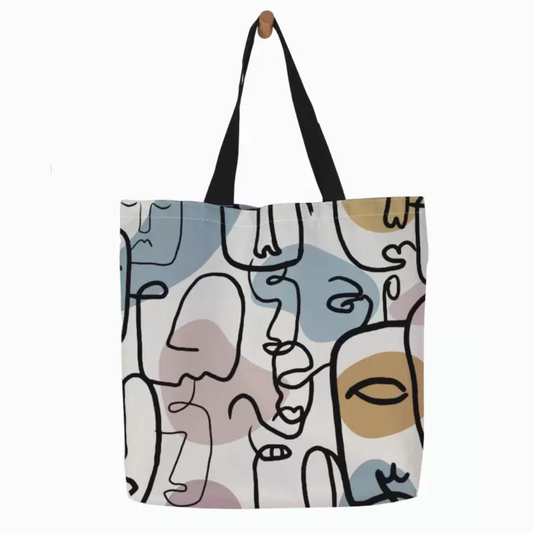FIGURE ABSTRACT TOTE - Concordia Style Boutique