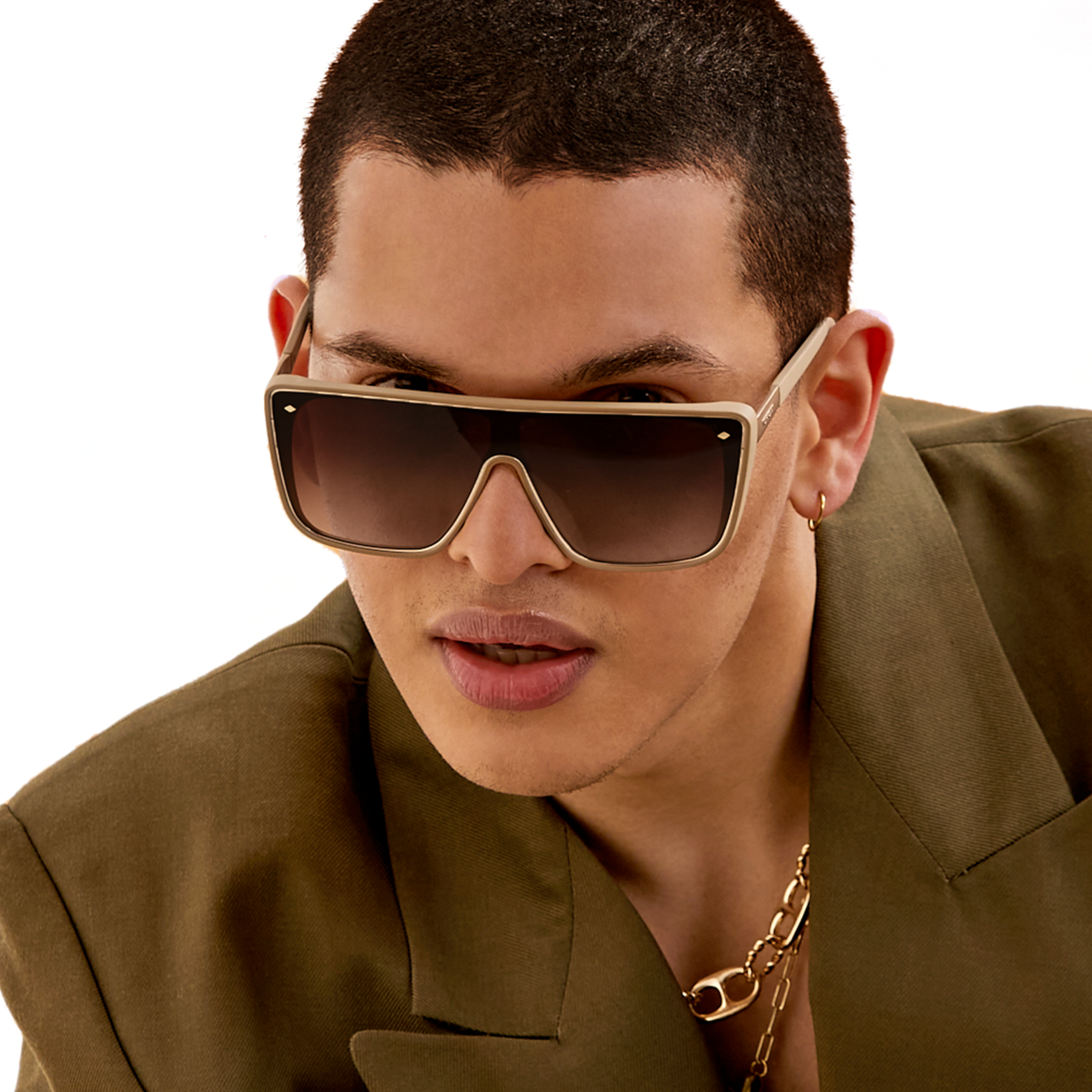 Rayz - Limited Edition Nude Squared Sunglasses - Concordia Style Boutique
