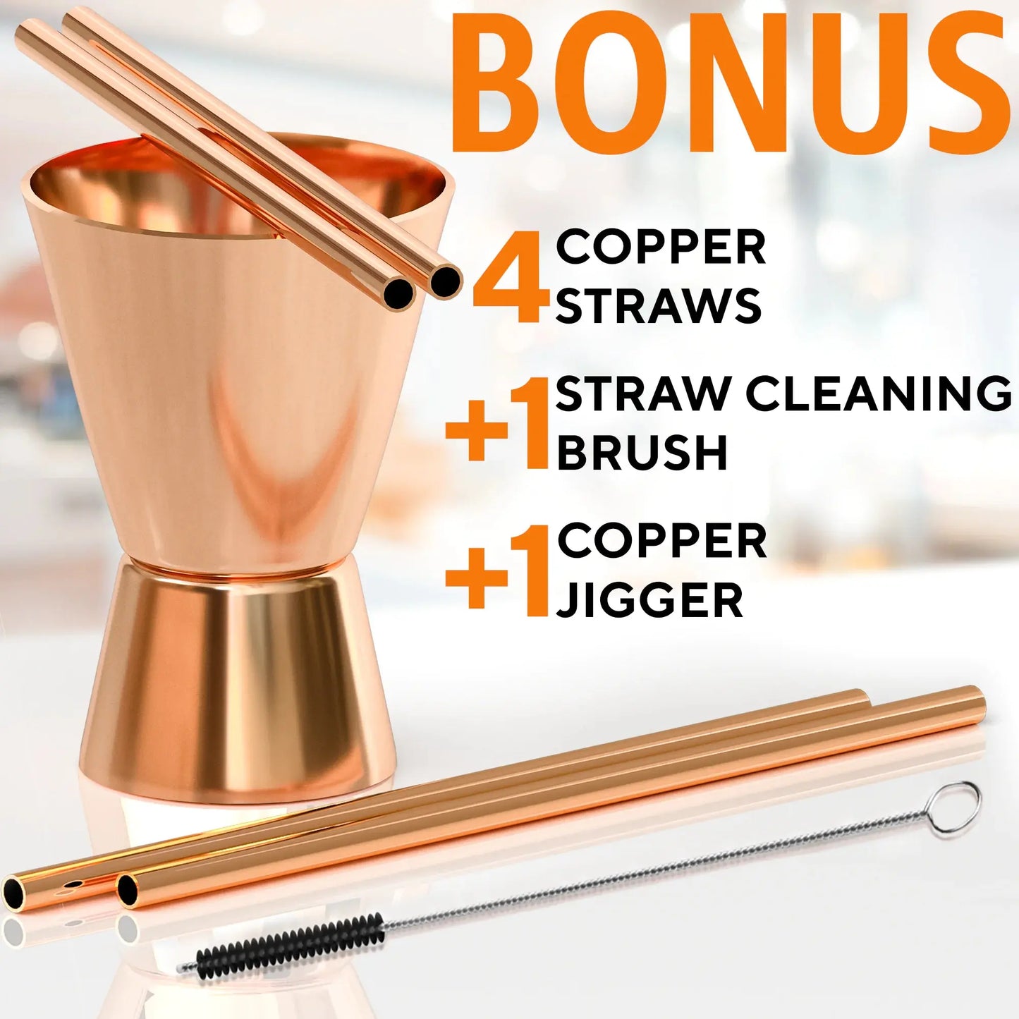 Authentic Moscow Mule Copper Mug Kit - 4 pcs with Extras - Concordia Style Boutique