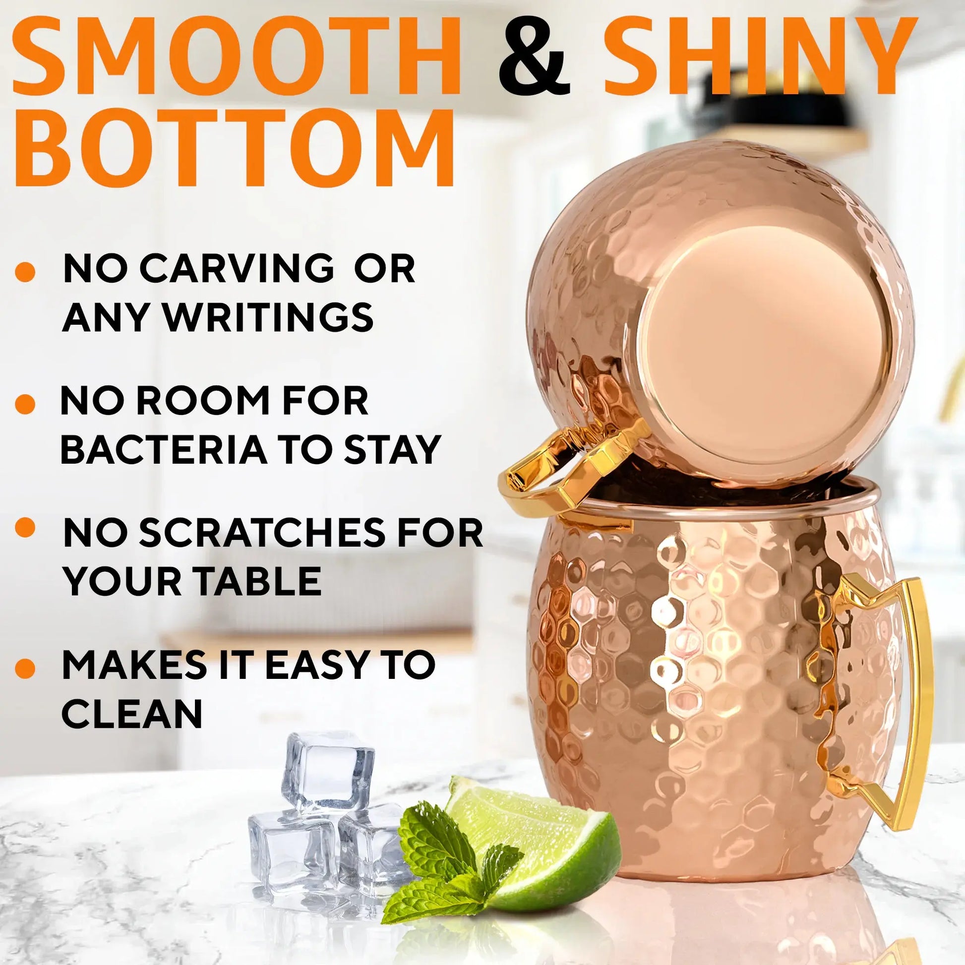 Authentic Moscow Mule Copper Mug Kit - 4 pcs with Extras - Concordia Style Boutique