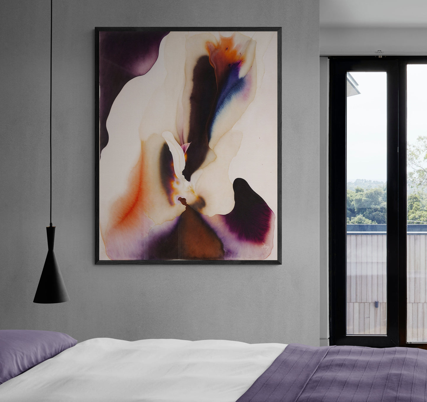 Canvas Print: "Velvet Bloom II"