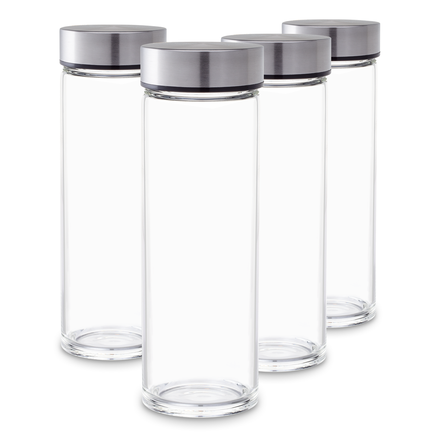 Replacement Stainless Steel Lids for Skinny Series Bottles, 16oz & 10oz sizes