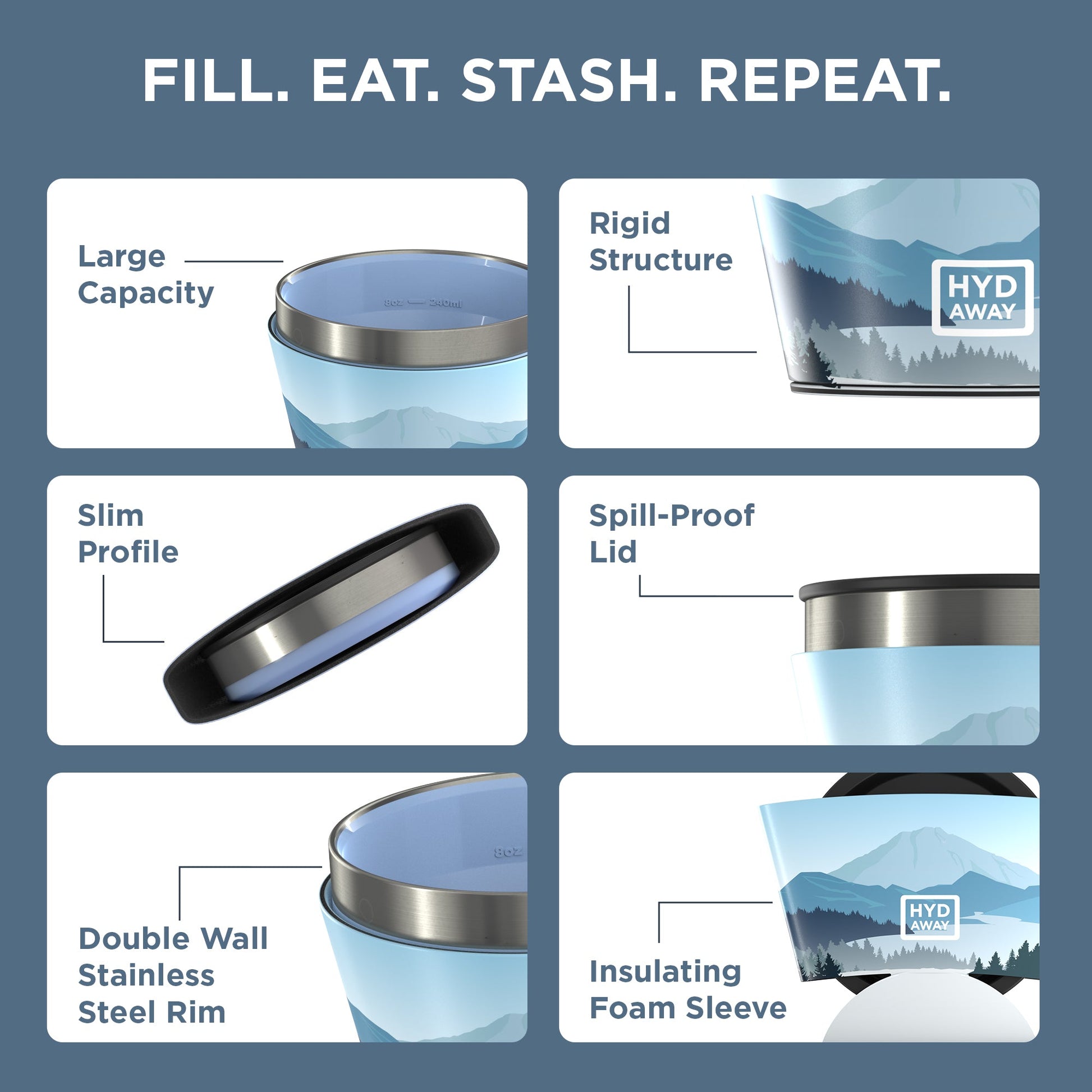 Collapsible Insulated Bowl | 1.5-Cup - Concordia Style Boutique