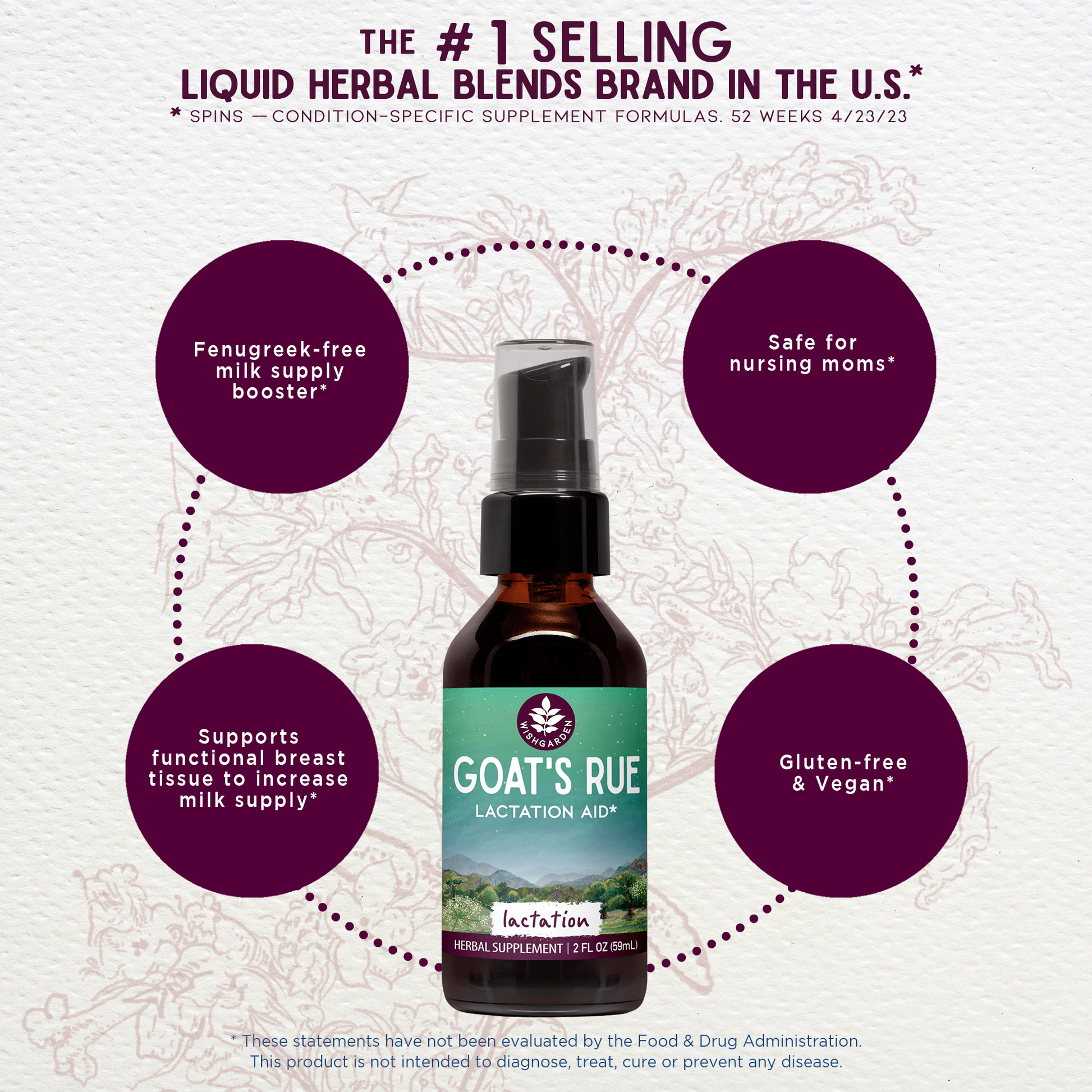 Goat's Rue Lactation Aid - Concordia Style Boutique