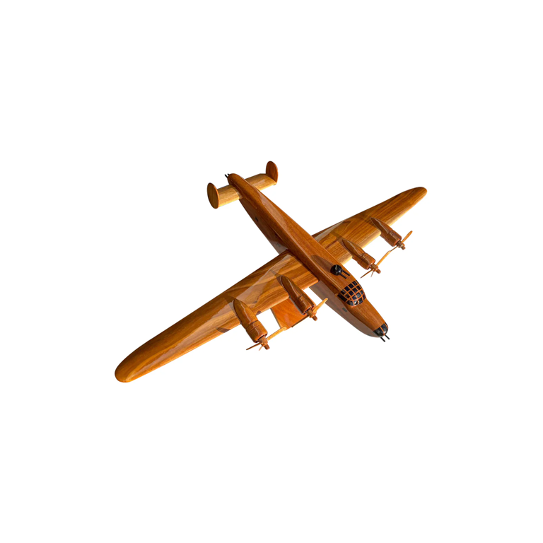 B24 Liberator Mahogany Wood Desktop Airplane Model