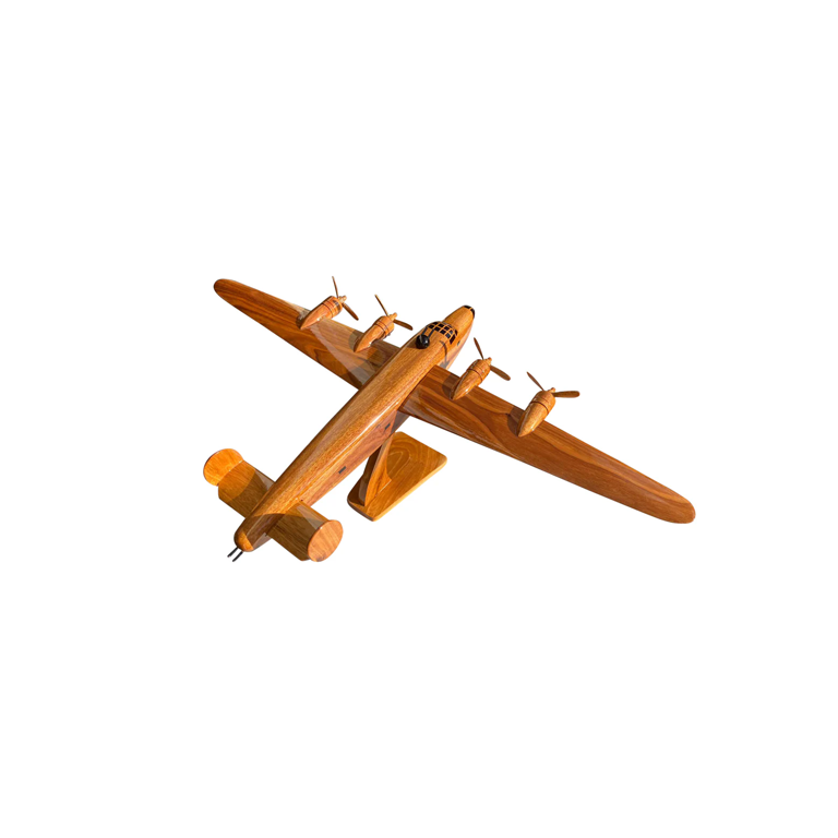 B24 Liberator Mahogany Wood Desktop Airplane Model