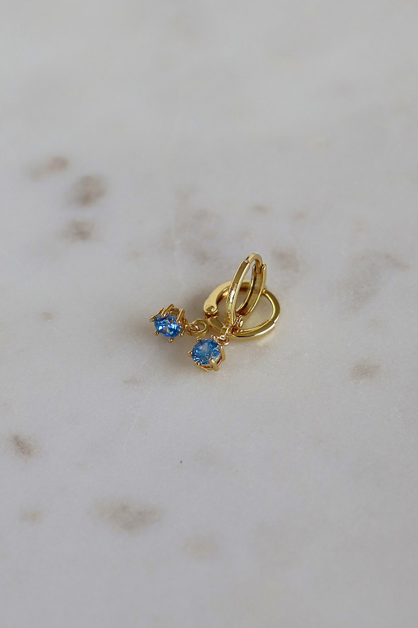 ROUND BIRTHSTONE HUGGIES - Concordia Style Boutique