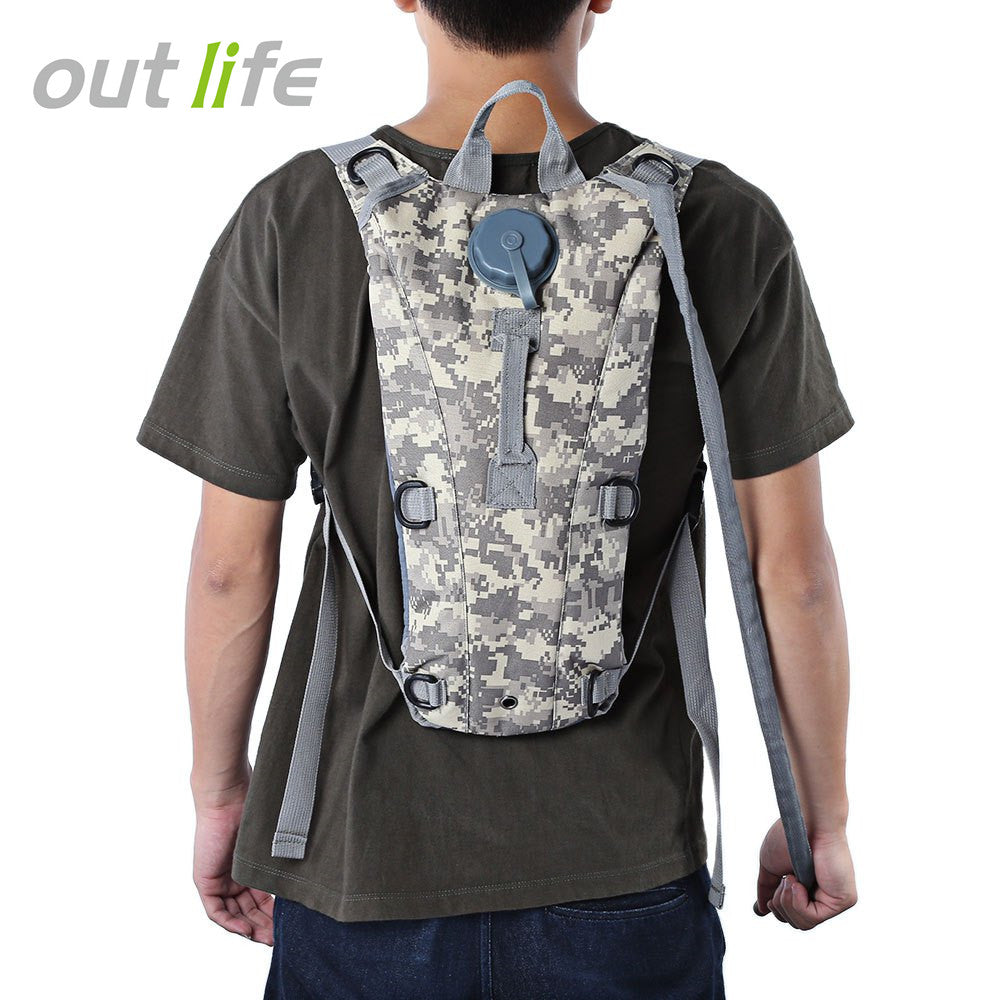 3L Water Bag Molle Military Tactical Hydration Backpack