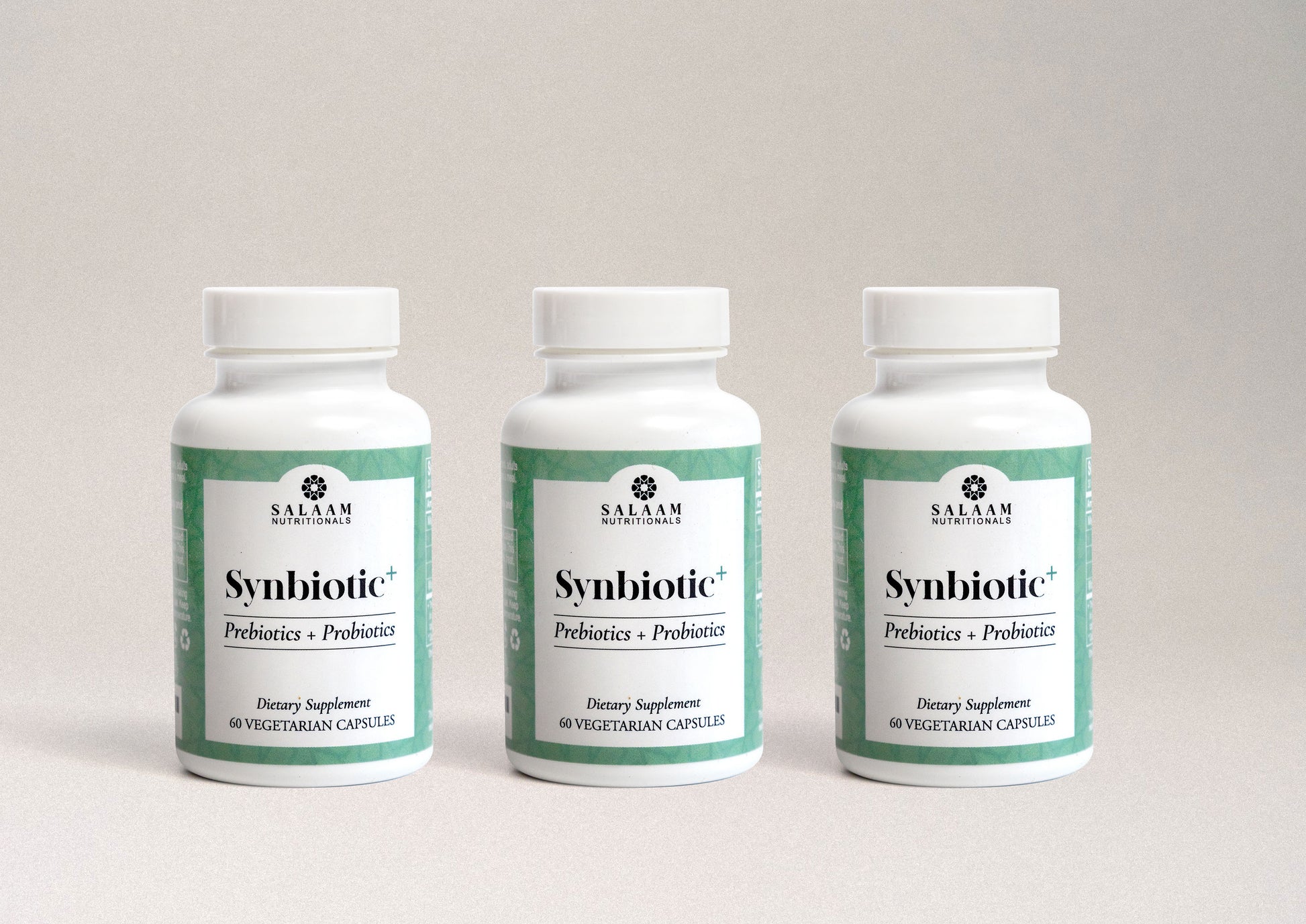 Synbiotic Plus - Halal Probiotics + Prebiotics 3.5 Billion CFU Veggie Capsules - 60 Count | Salaam Nutritionals - Concordia Style Boutique