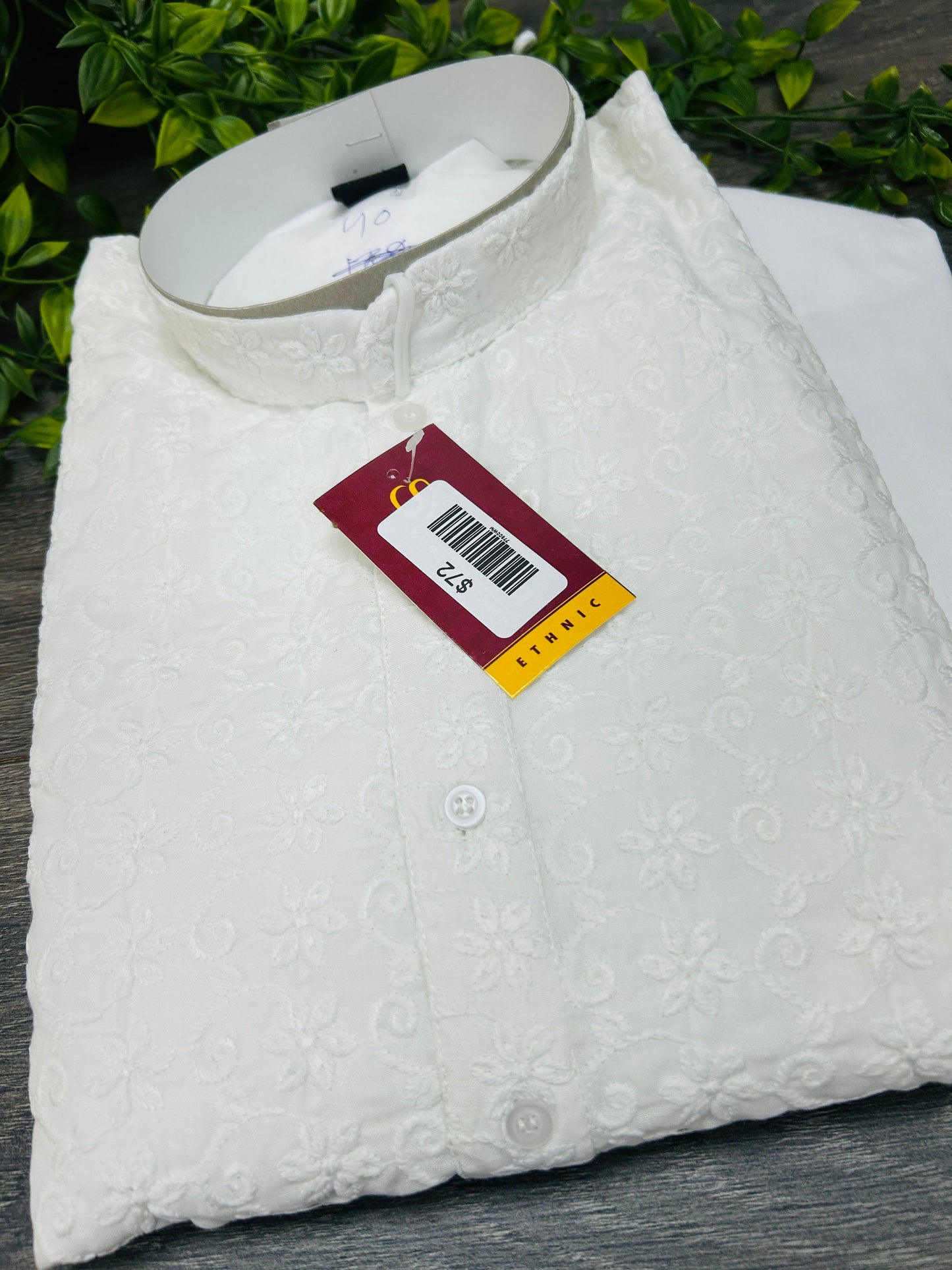 Cotton kurta pajama | white chikankari kurta