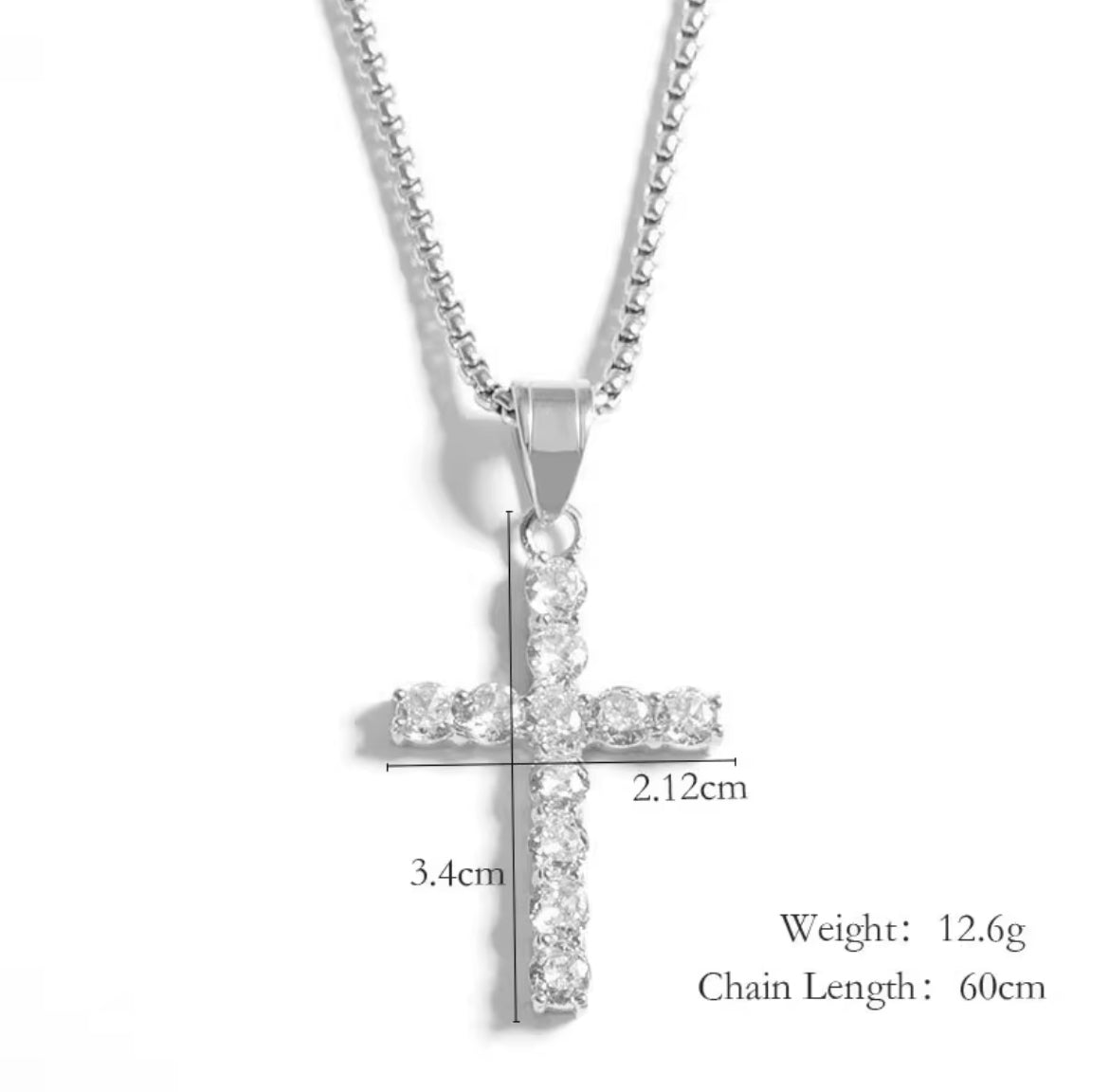 He is Risen cz Cross necklace - Concordia Style Boutique