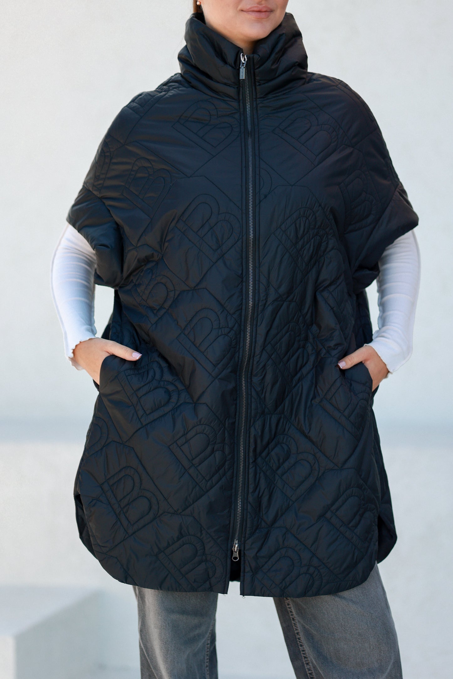 Bianca Relaxed Fit Embossed Vest