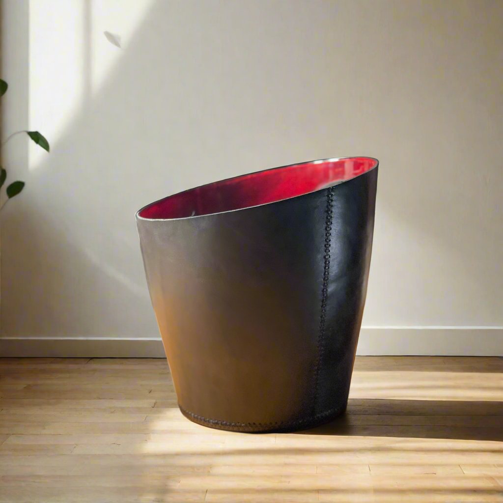 Basurero | Leather Wastebasket