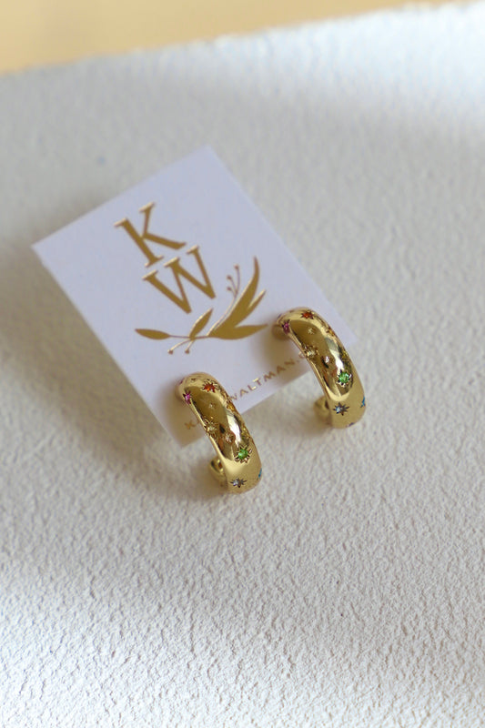 PENNY CZ STAR HOOP - Concordia Style Boutique