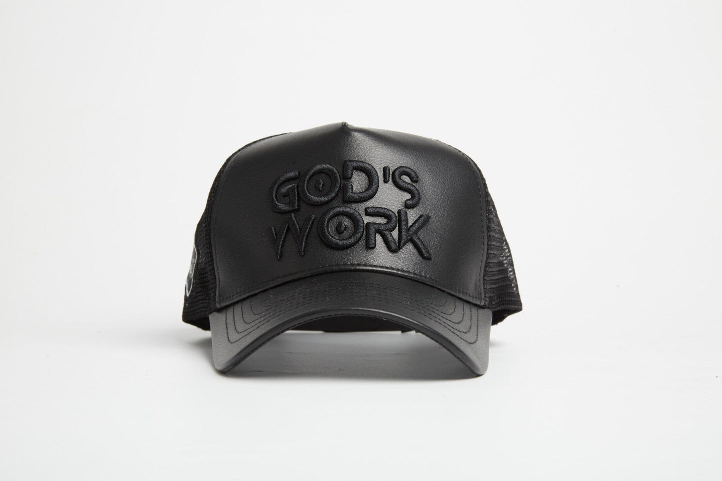 God's Work- Asphalt Leather / Signature Series Snap-back - Concordia Style Boutique
