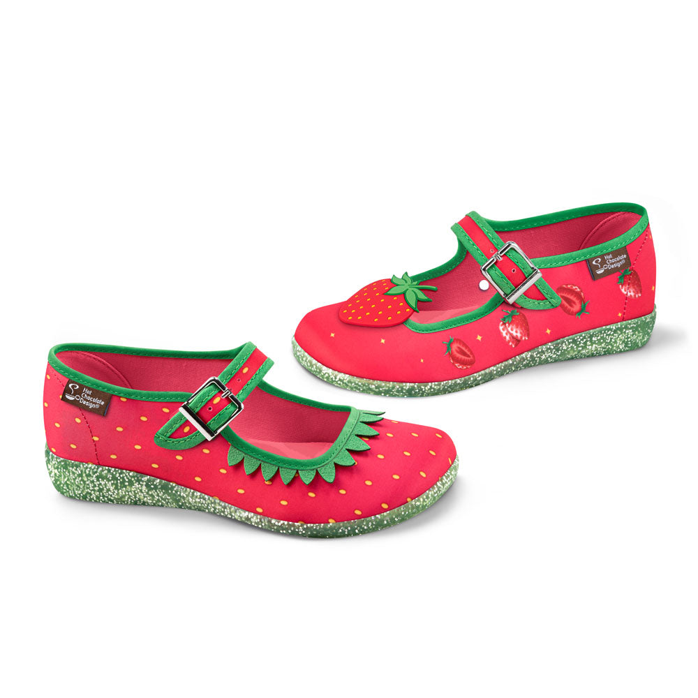 Chocolaticas® Berry Bliss Women's Mary Jane Flat - Concordia Style Boutique