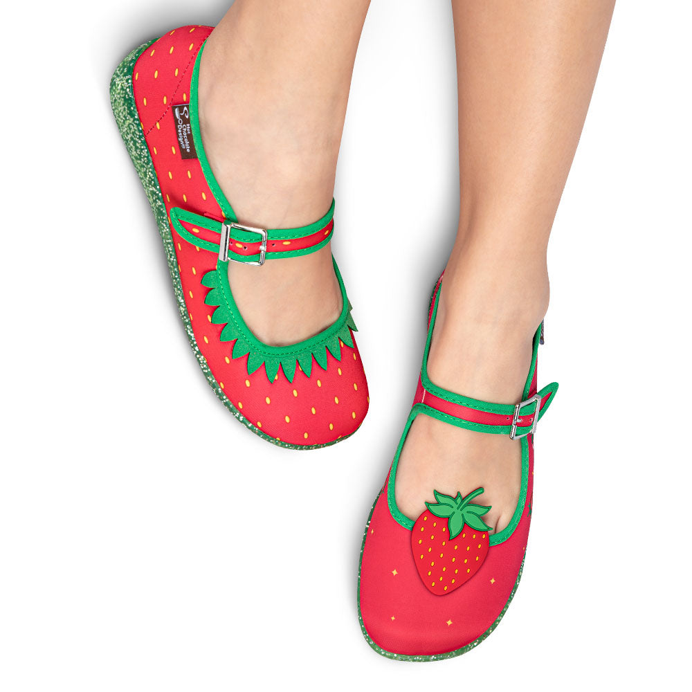 Chocolaticas® Berry Bliss Women's Mary Jane Flat - Concordia Style Boutique