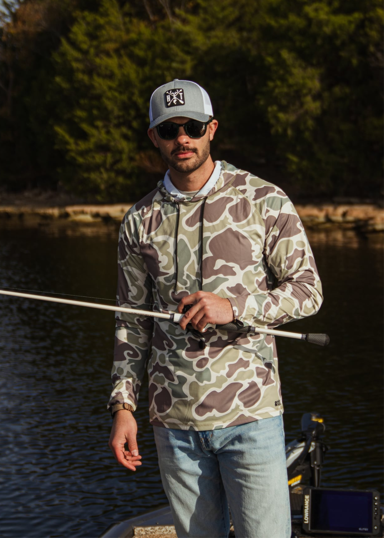 Men's Old School Camo Performance Hoodies