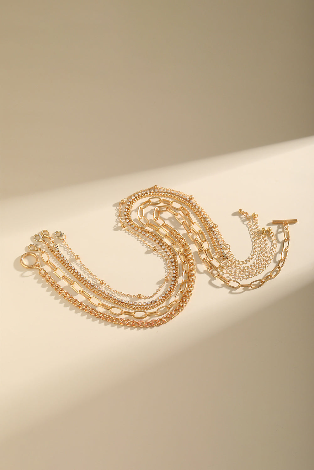 5pcs Layered Chain Collarbone Necklaces Set - Concordia Style Boutique