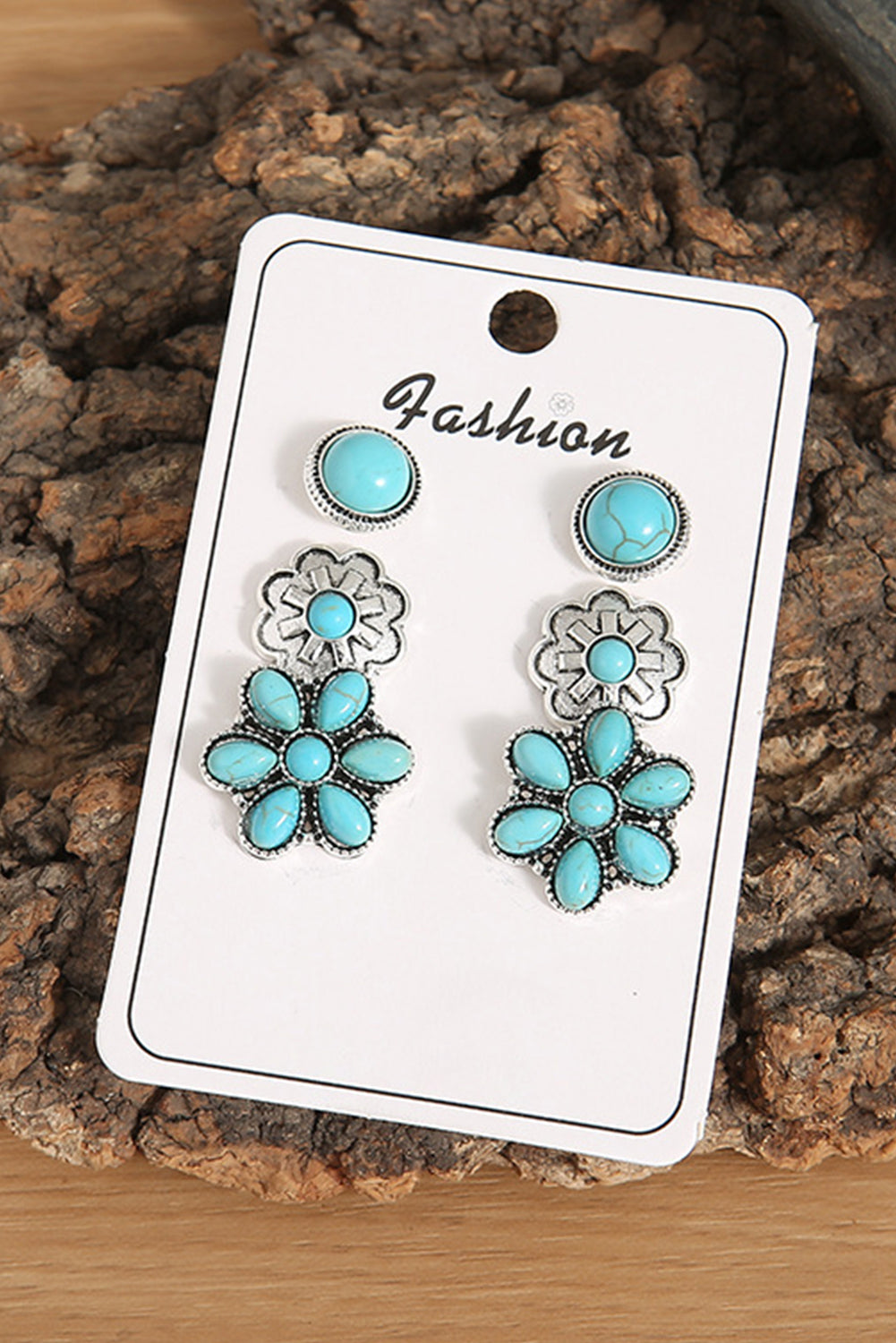 3 Piece Set Western Stud Earrings - Concordia Style Boutique