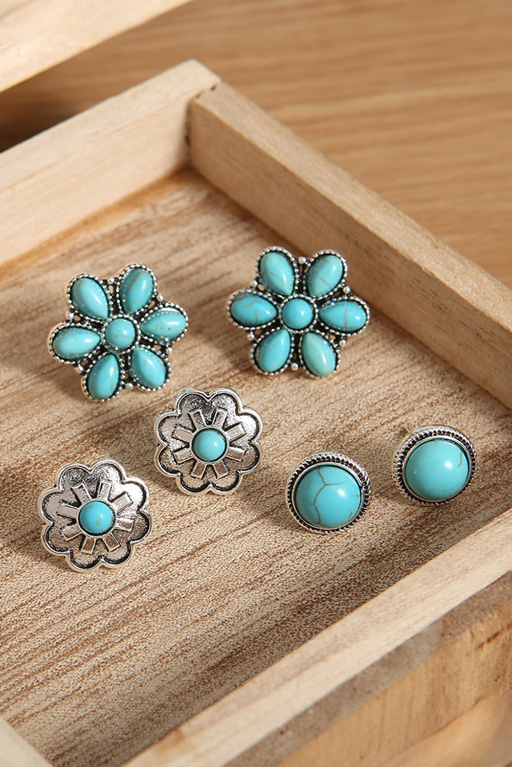 3 Piece Set Western Stud Earrings - Concordia Style Boutique
