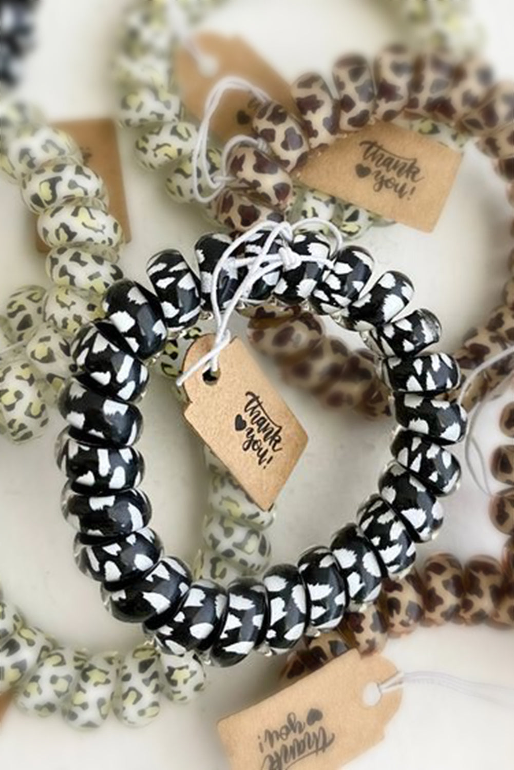 3PCS Leopard Printed Telephone Wire Hair Loop - Concordia Style Boutique