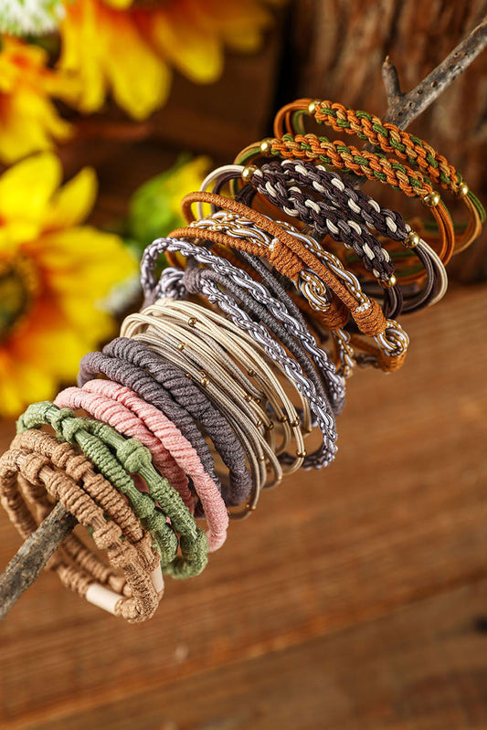 10pcs Boho Knotted Hair Ties - Concordia Style Boutique