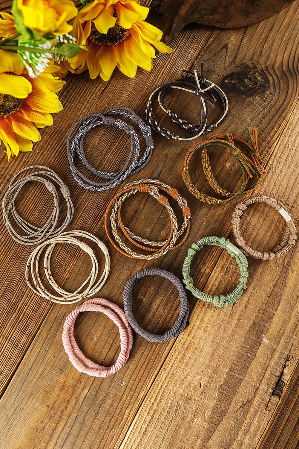 10pcs Boho Knotted Hair Ties - Concordia Style Boutique