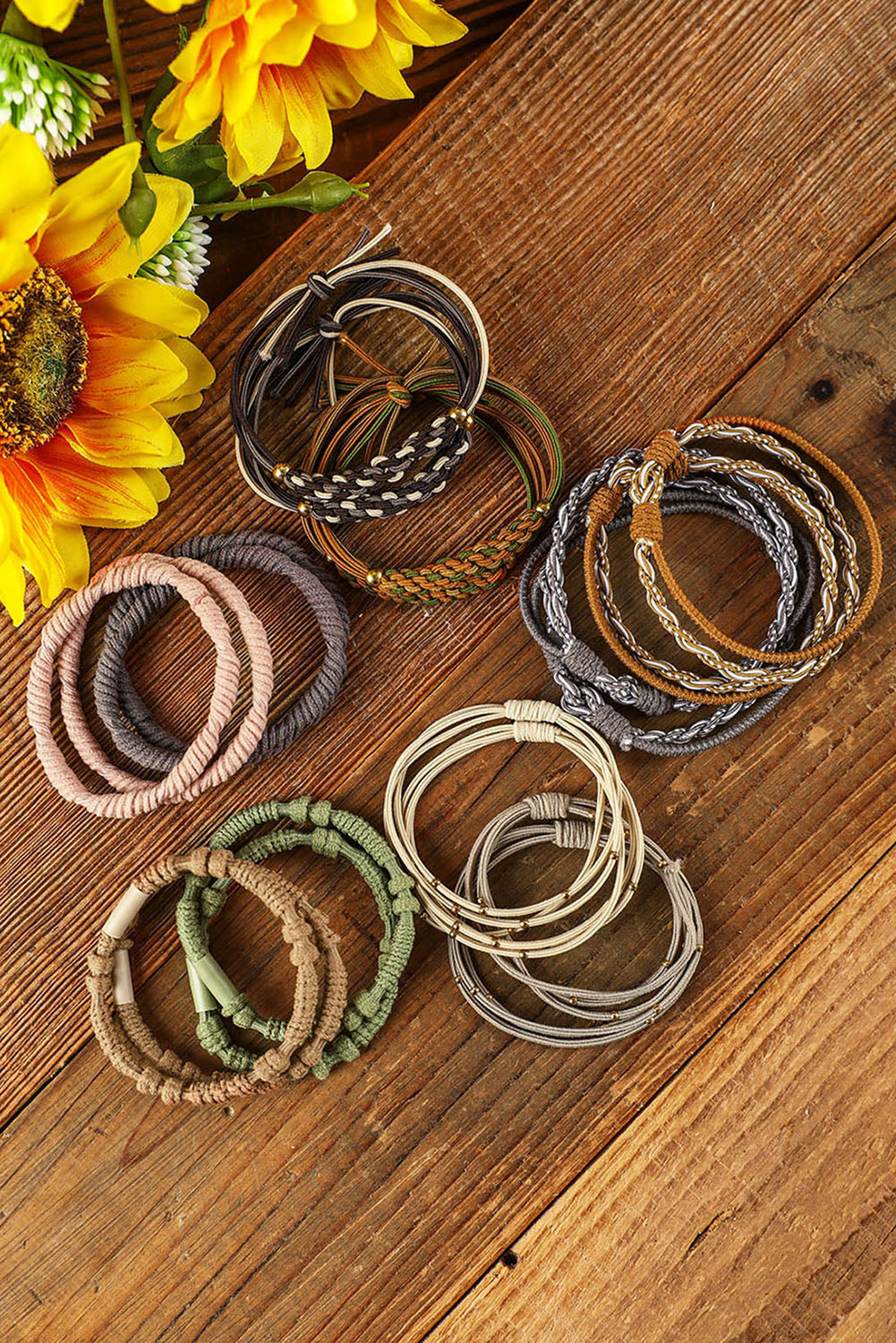10pcs Boho Knotted Hair Ties - Concordia Style Boutique