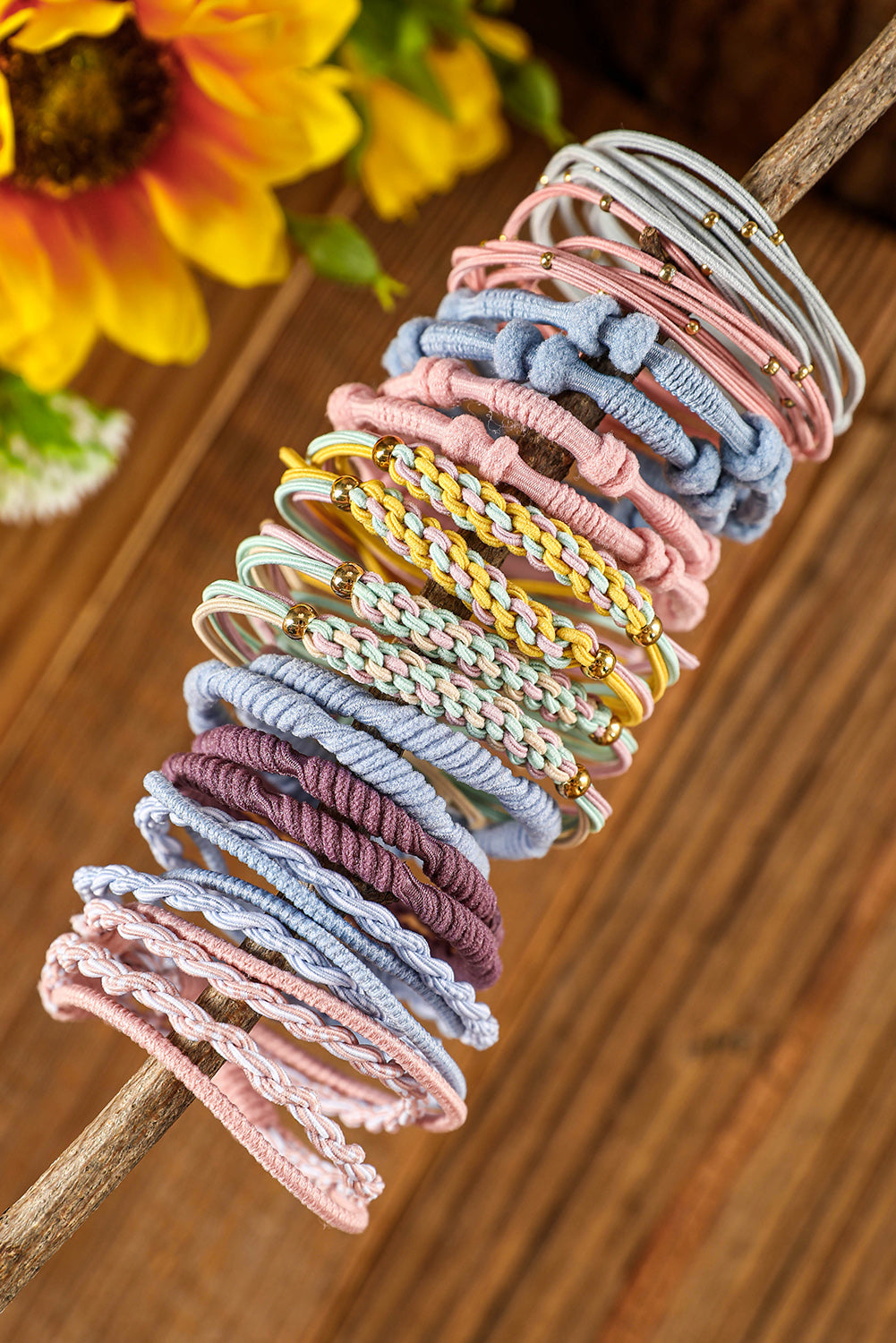 10pcs Pink Knotted Hair Ties - Concordia Style Boutique
