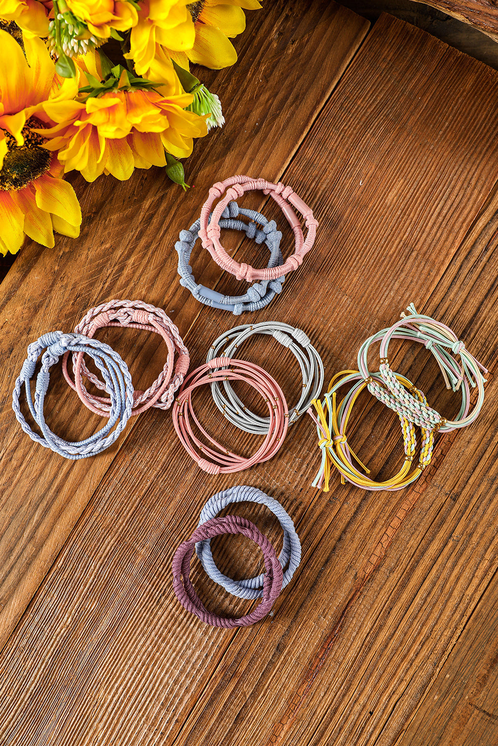 10pcs Pink Knotted Hair Ties - Concordia Style Boutique